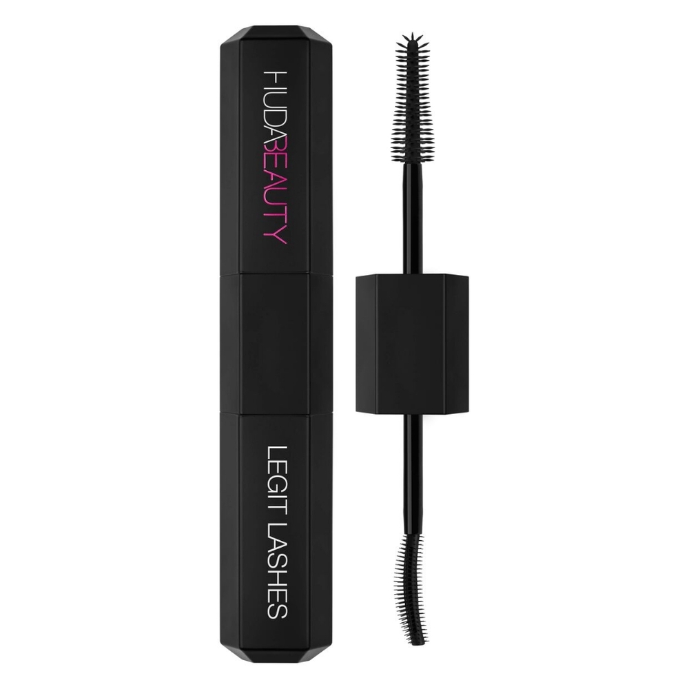 HUDA BEAUTY LEGIT LASHES Double Ended Volumizing and Lengthening Mascara BLACK